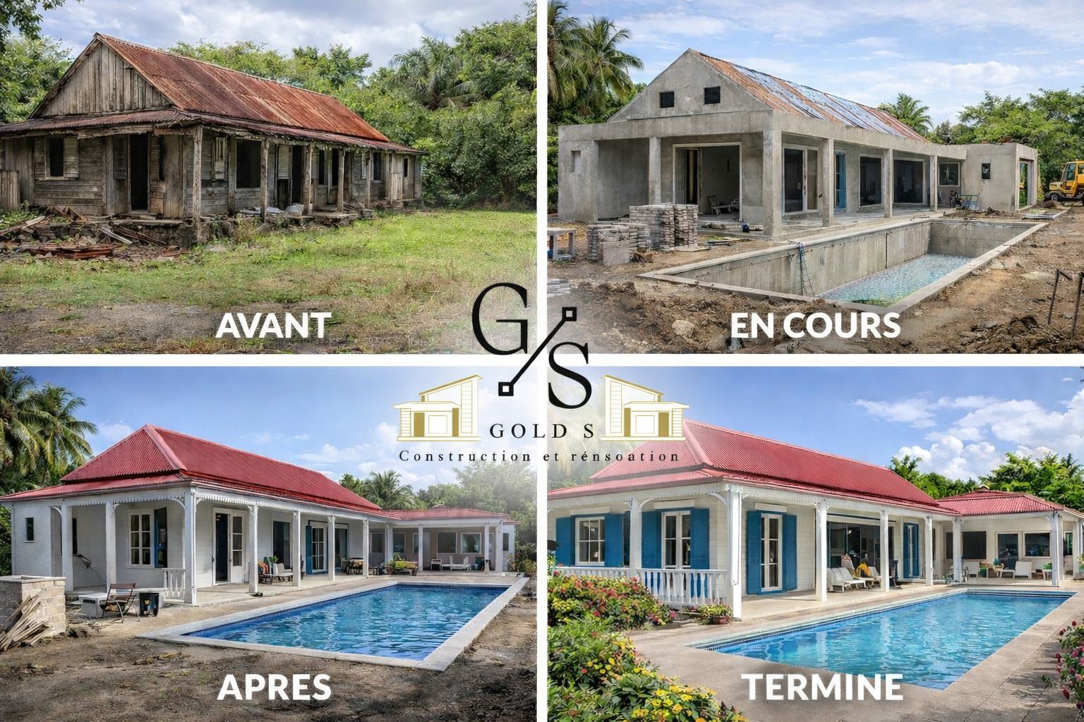 Rénovation complète avec piscine